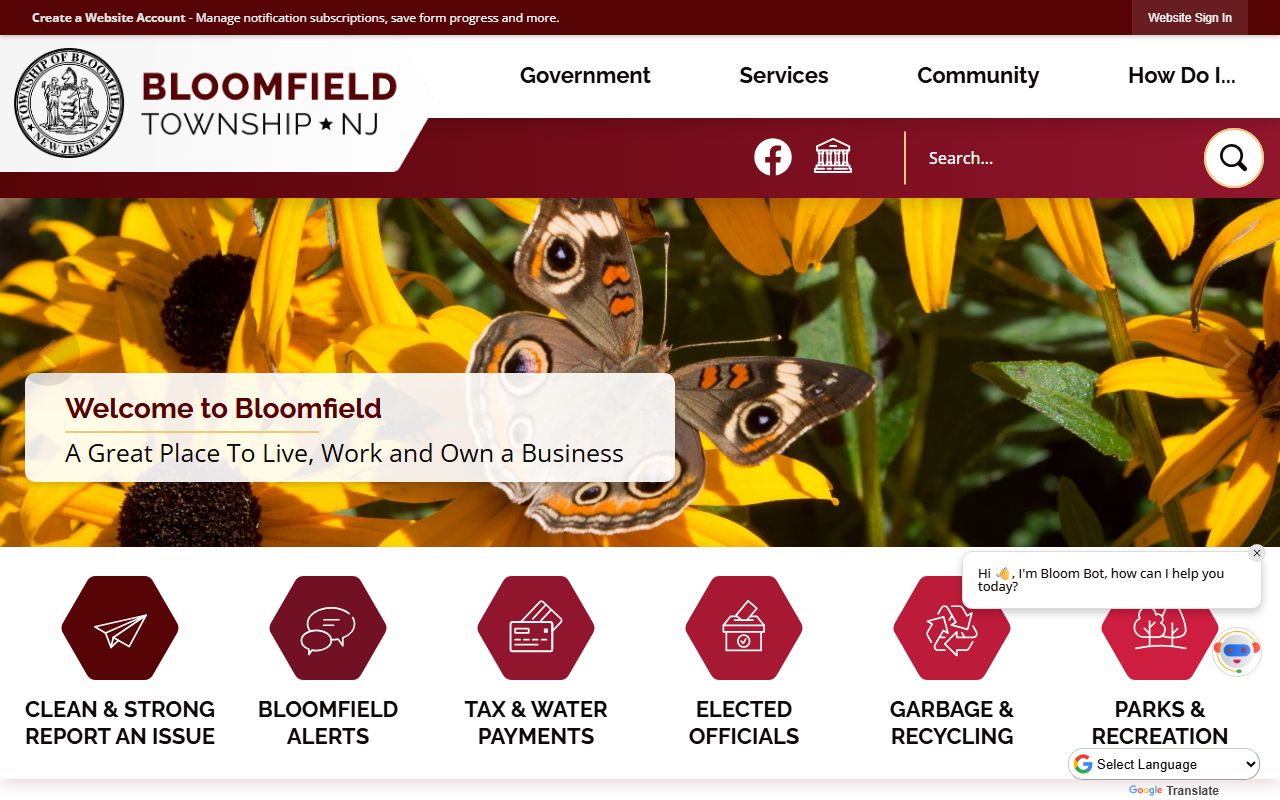 Bloomfield Township released inmates township website resource
