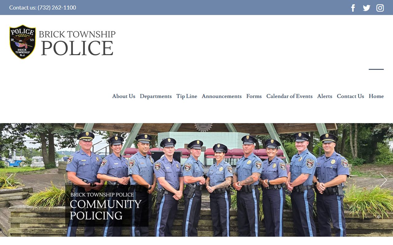 Brick Township released inmates police department resource