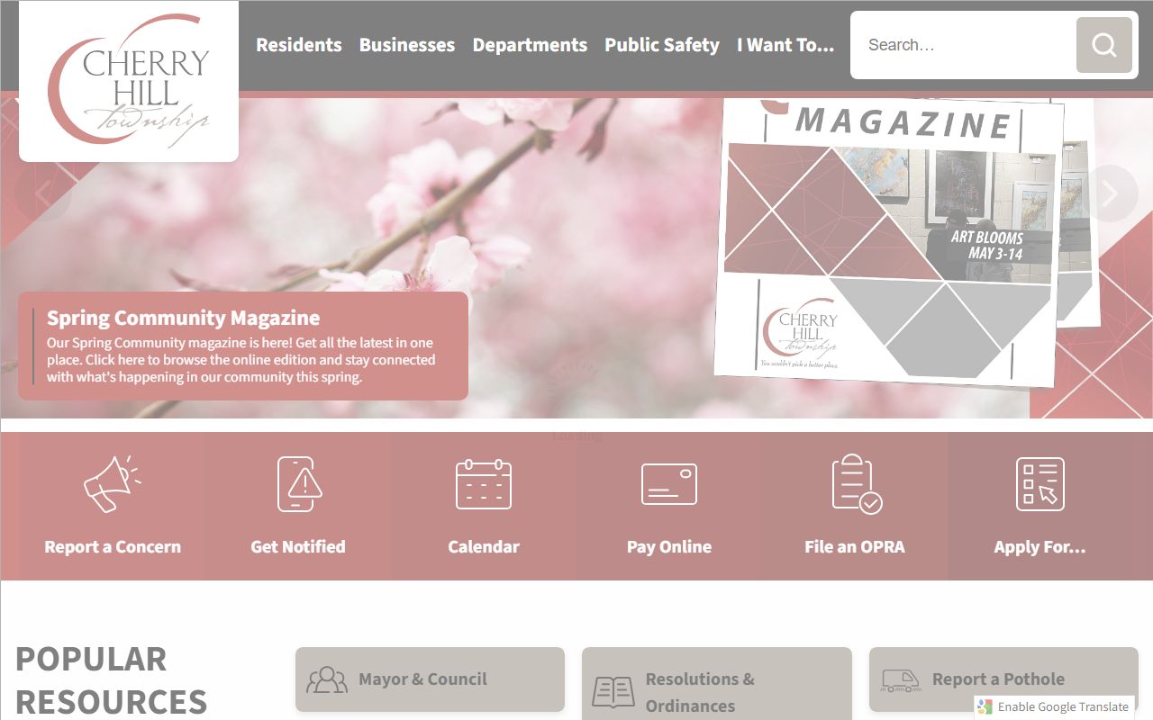 Cherry Hill released inmates township website