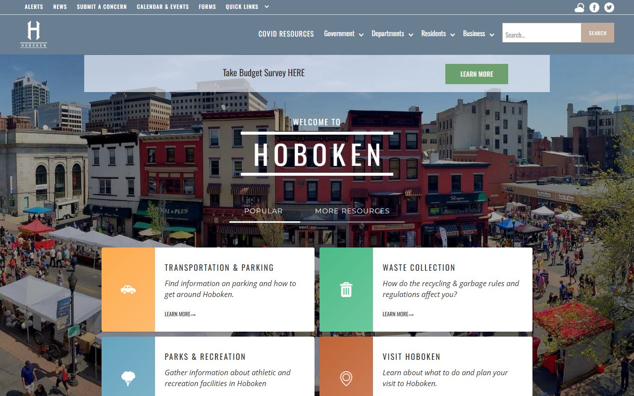 Hoboken released inmates city website resource