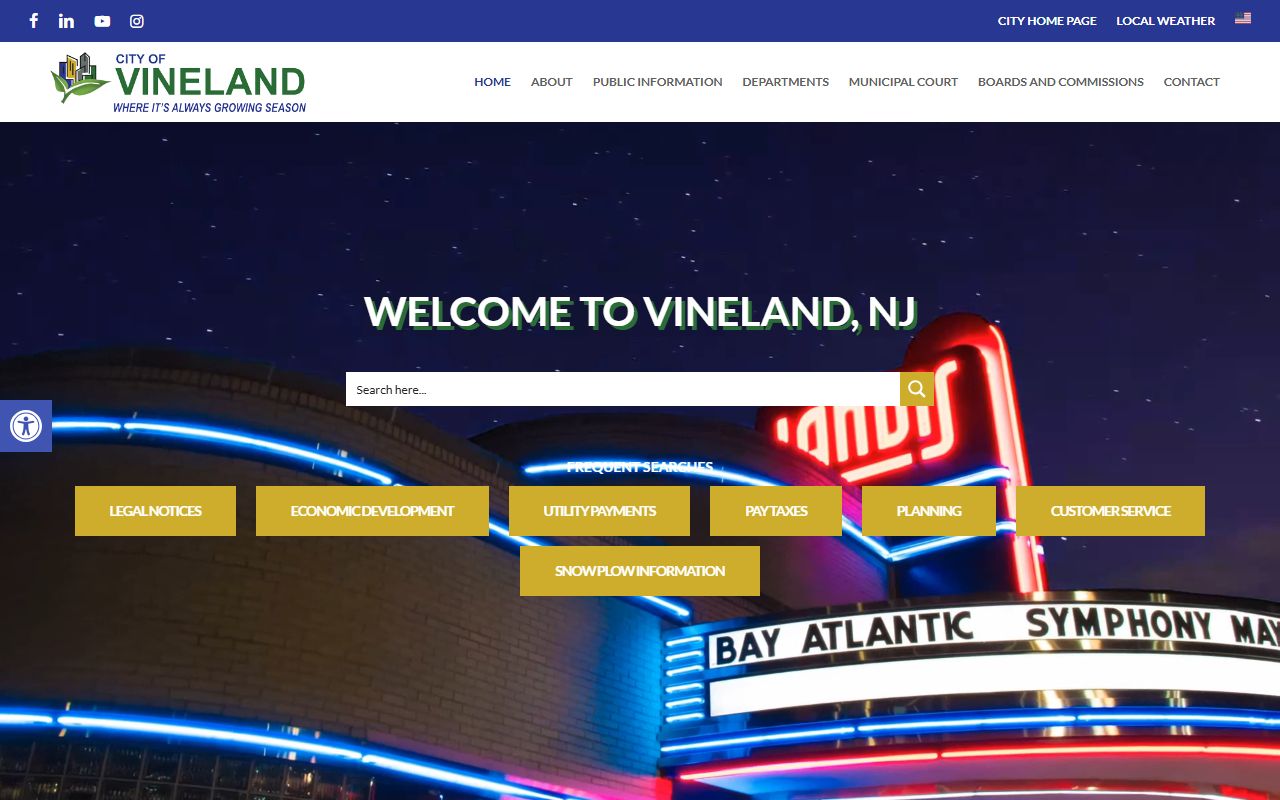 Vineland released inmates city website resource