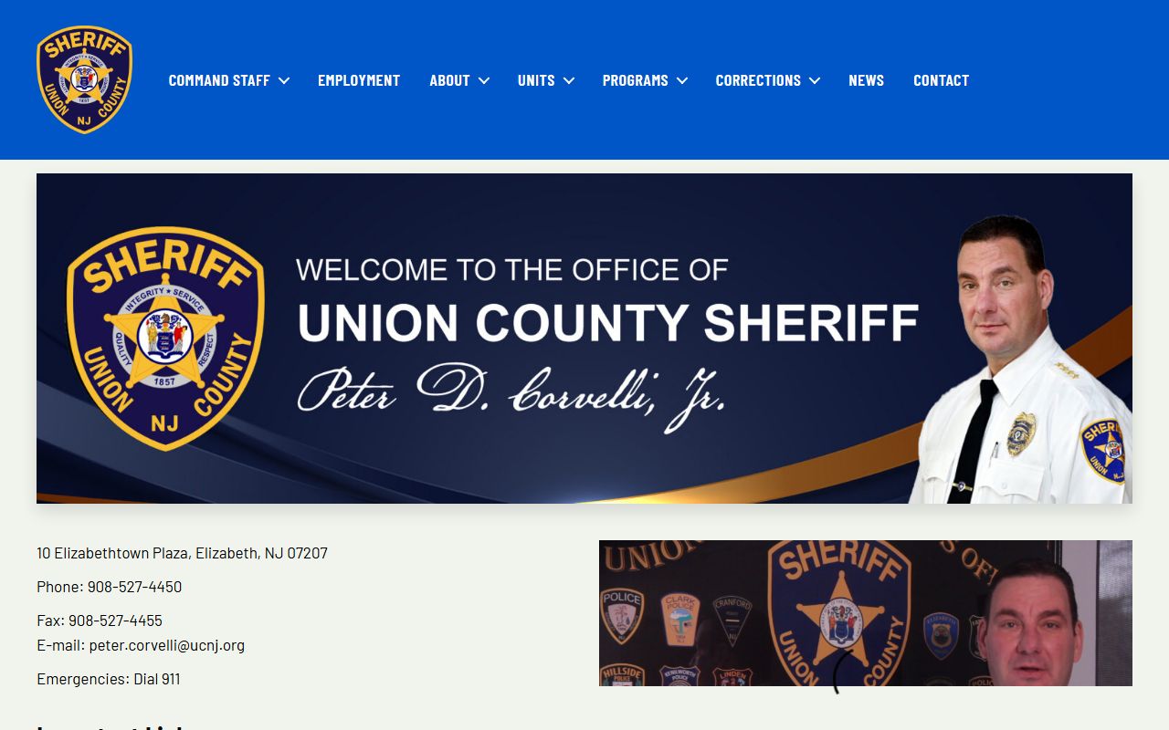 Union County released inmates sheriff office website